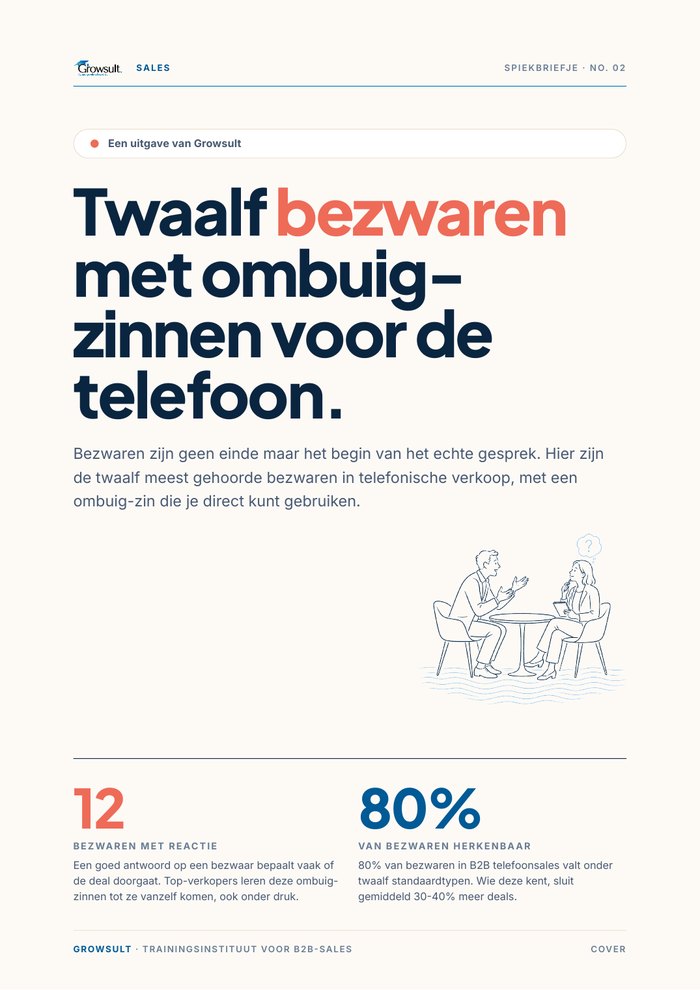 Voorbeeld: Bezwaren pareren