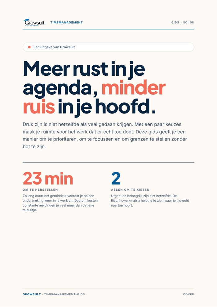 Cover van de timemanagement-gids